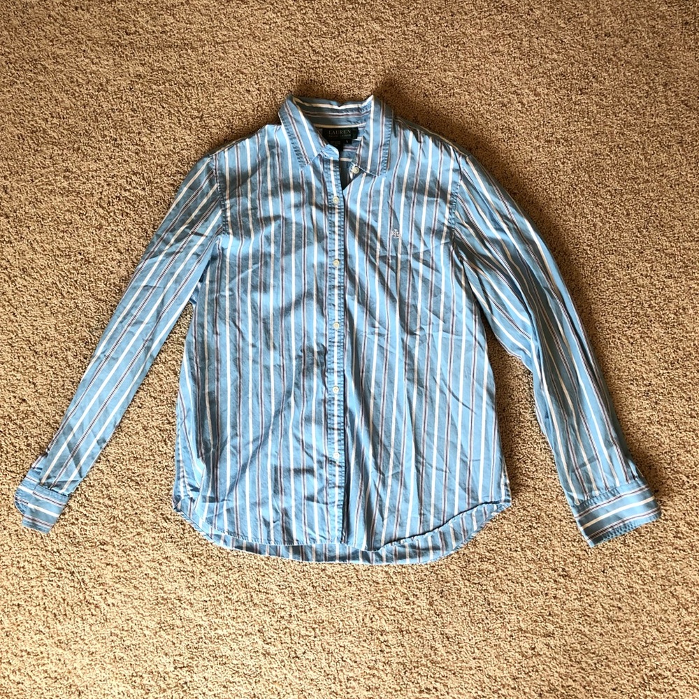 Lauren Cotton Button Up Top